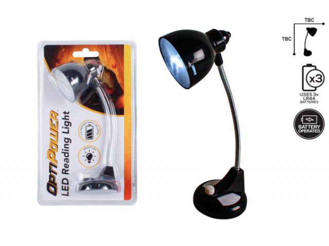 LED DESK LAMP BATTERY 2 ASST COLOURS