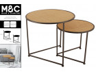 LIEO S2 NESTING SIDE TABLES ROUND 46X46X44CM LGE