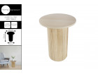 50CM AIMEE FLUTED SIDE TABLE NATURAL 50X40CM