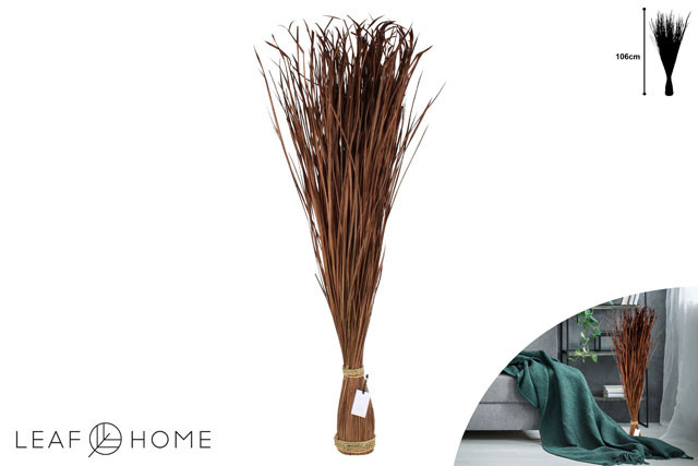 TALL SPLAYED REED GRASS 106CM BROWN