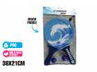 OZ OCEAN NEOPRENE BEACH PADDLE SET 38X21CM 4PCE