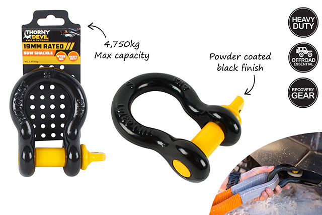 THORNY DEVIL RATED BOW SHACKLE 4750KG